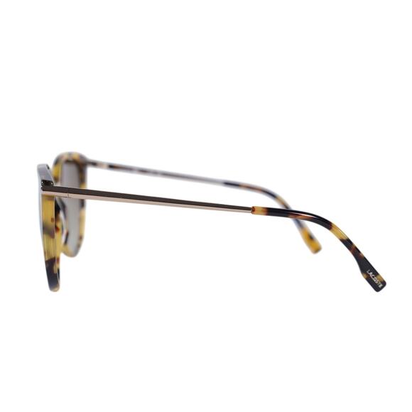 Lacoste Round Oval Oversized Women\'s Sunglasses - Yellow Havana / Brown - NWT main image 5